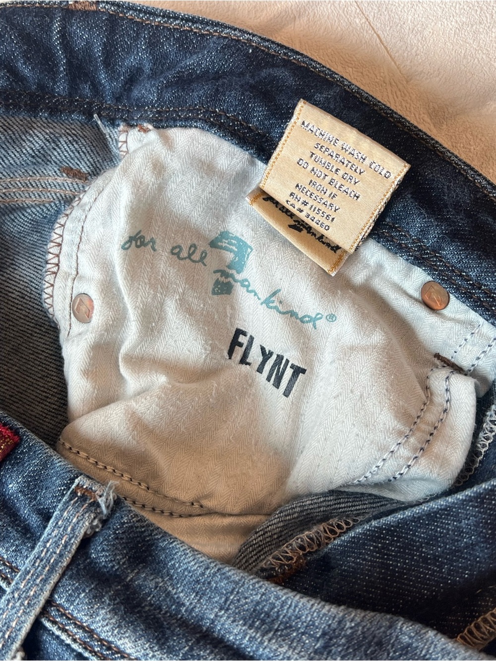 7 For All Mankind Flynt Women's Jeans western size 28 - Picture 5 of 6